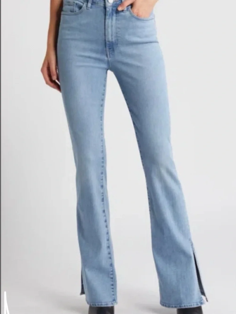 Frame Le Mini Boot Split Hem Bootcut high rise Jeans In Babitz Size 27